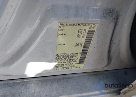 2017 Nissan Altima 2.5 S z USA, uszkodzony, nr VIN 1N4AL3AP3HN347724